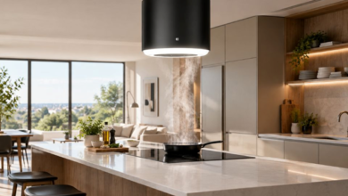 Hob on a Kitchen Island