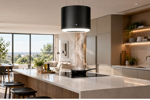 Hob on a Kitchen Island